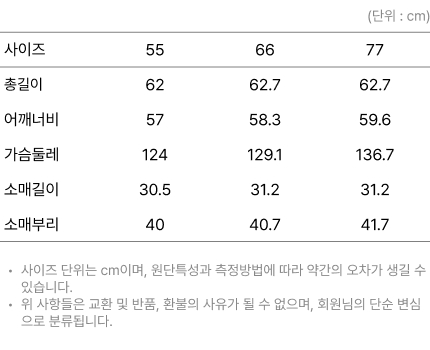 사이즈