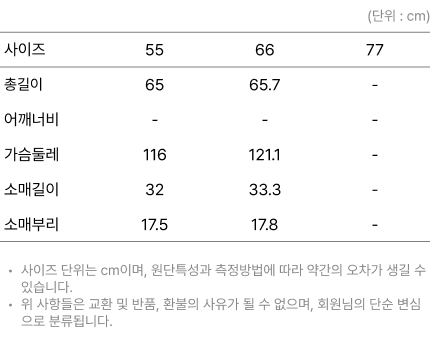 사이즈