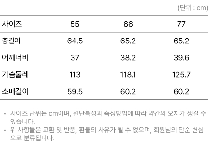 사이즈