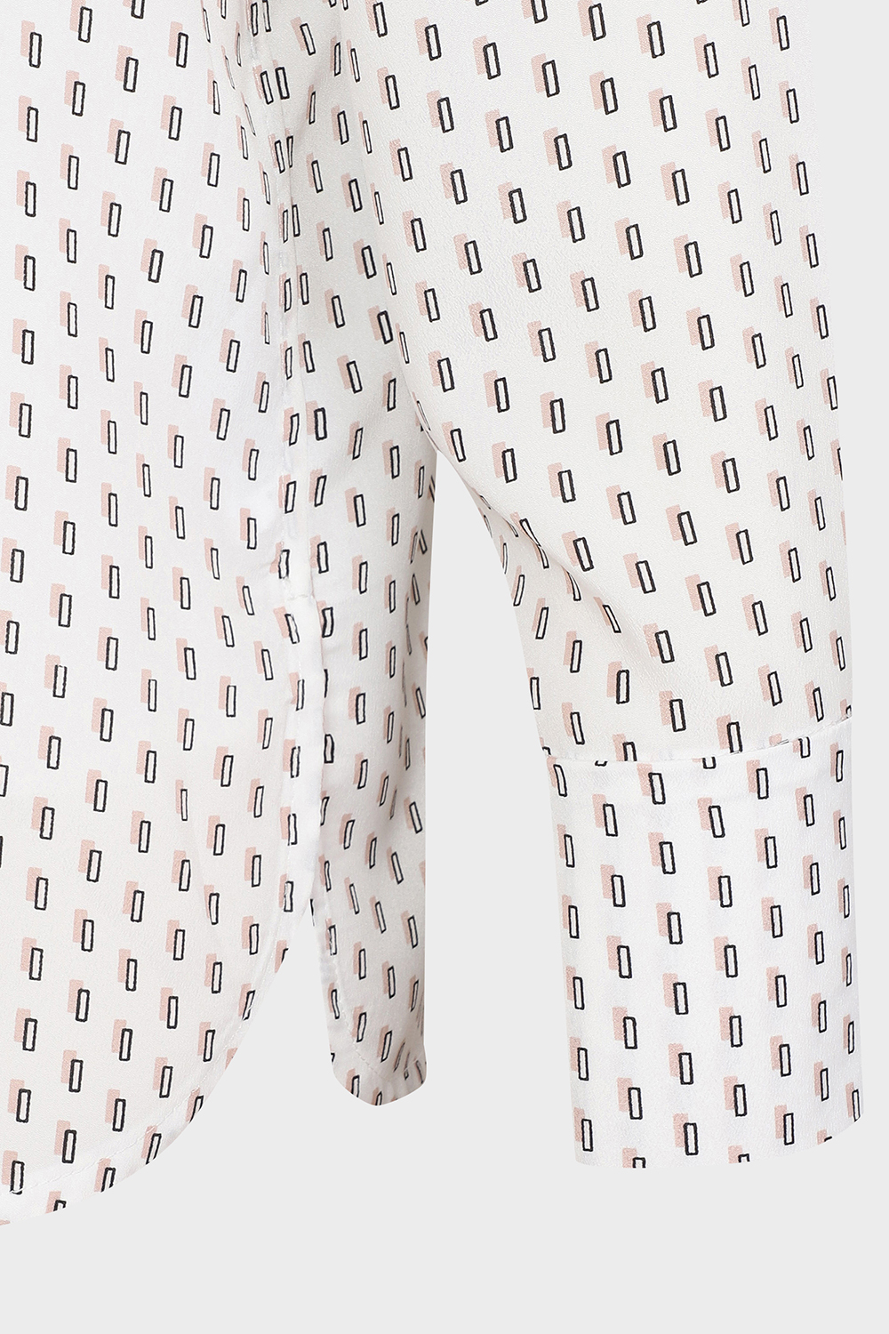 [캐리스 노트] 속탑 세트 패턴 블라우스 아이보리