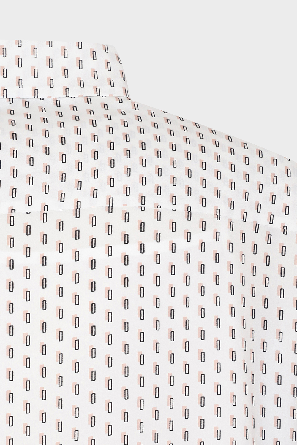 [캐리스 노트] 속탑 세트 패턴 블라우스 아이보리