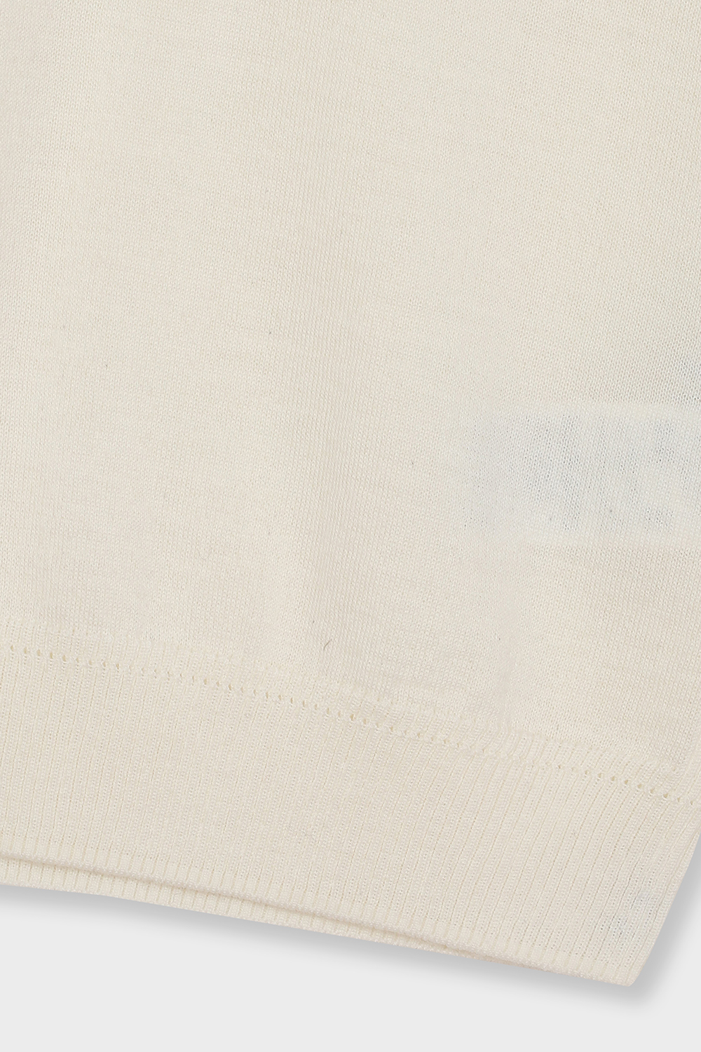 [캐리스노트] 반터틀 네크 컬러배색 니트 풀오버 아이보리