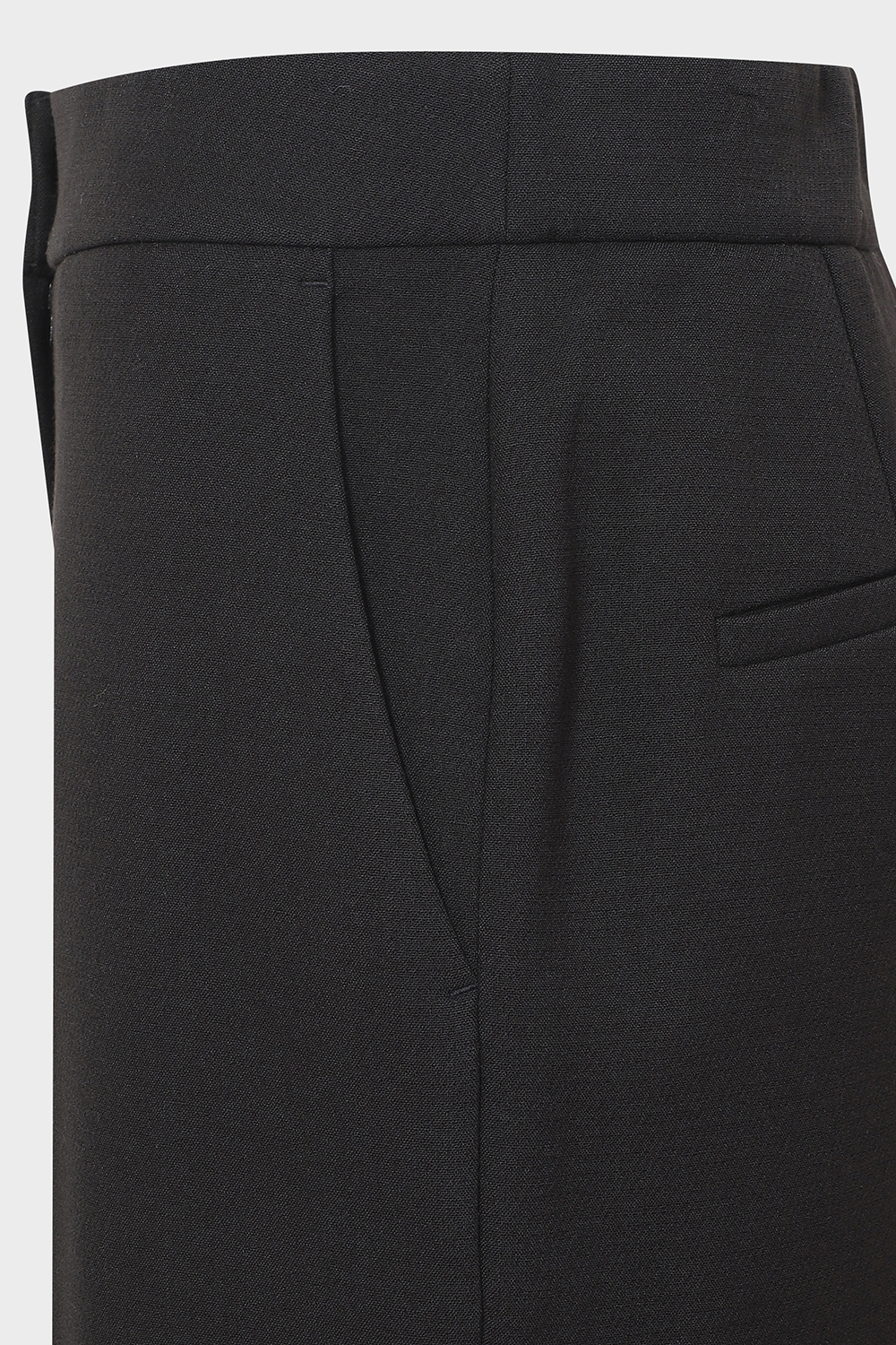 [캐리스노트] 뉴 베기핏 백기모 팬츠 블랙