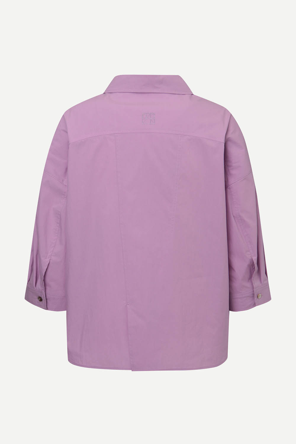 [캐리스노트] 아우터형 코튼 혼방 블라우스 라이트 바이올렛