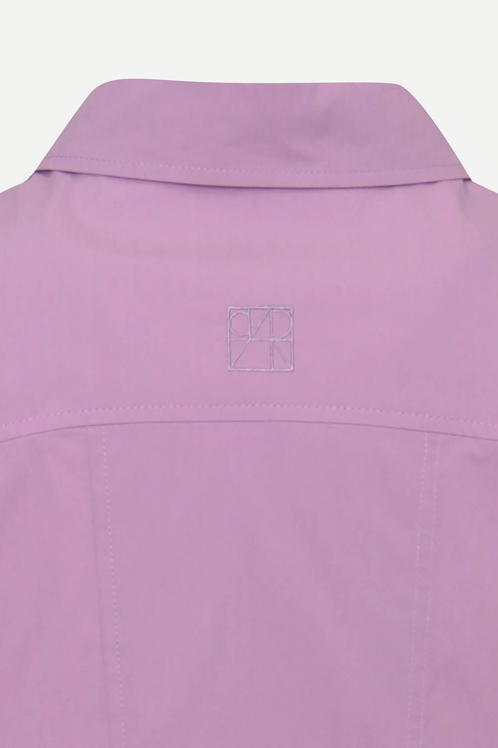 [캐리스노트] 아우터형 코튼 혼방 블라우스 라이트 바이올렛