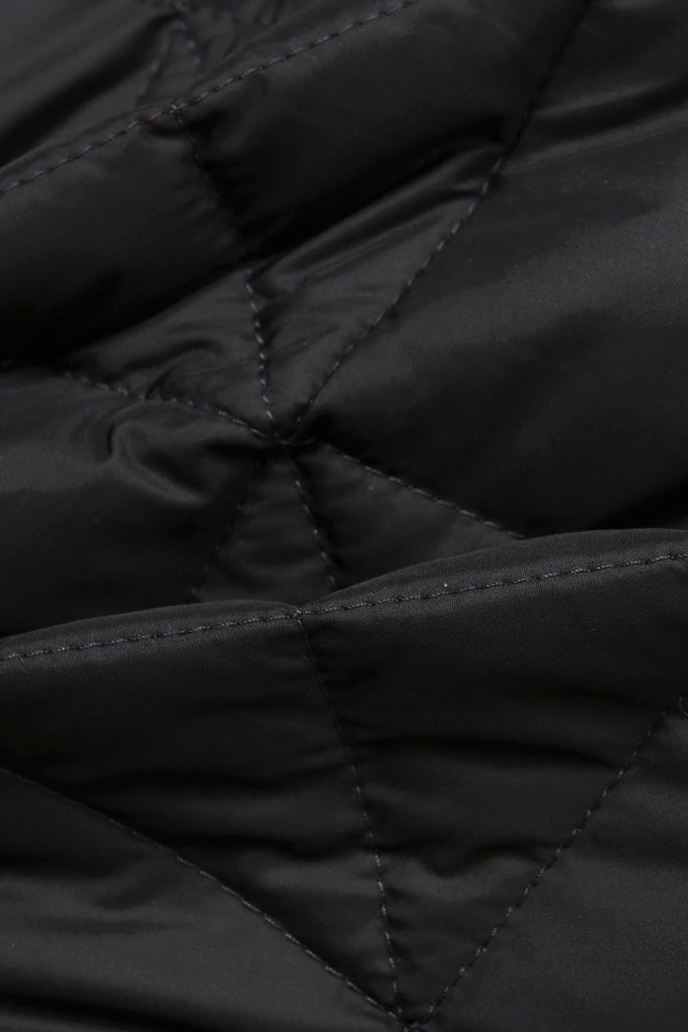 [캐리스노트] 퀼팅 스탠카라 다운 자켓 블랙