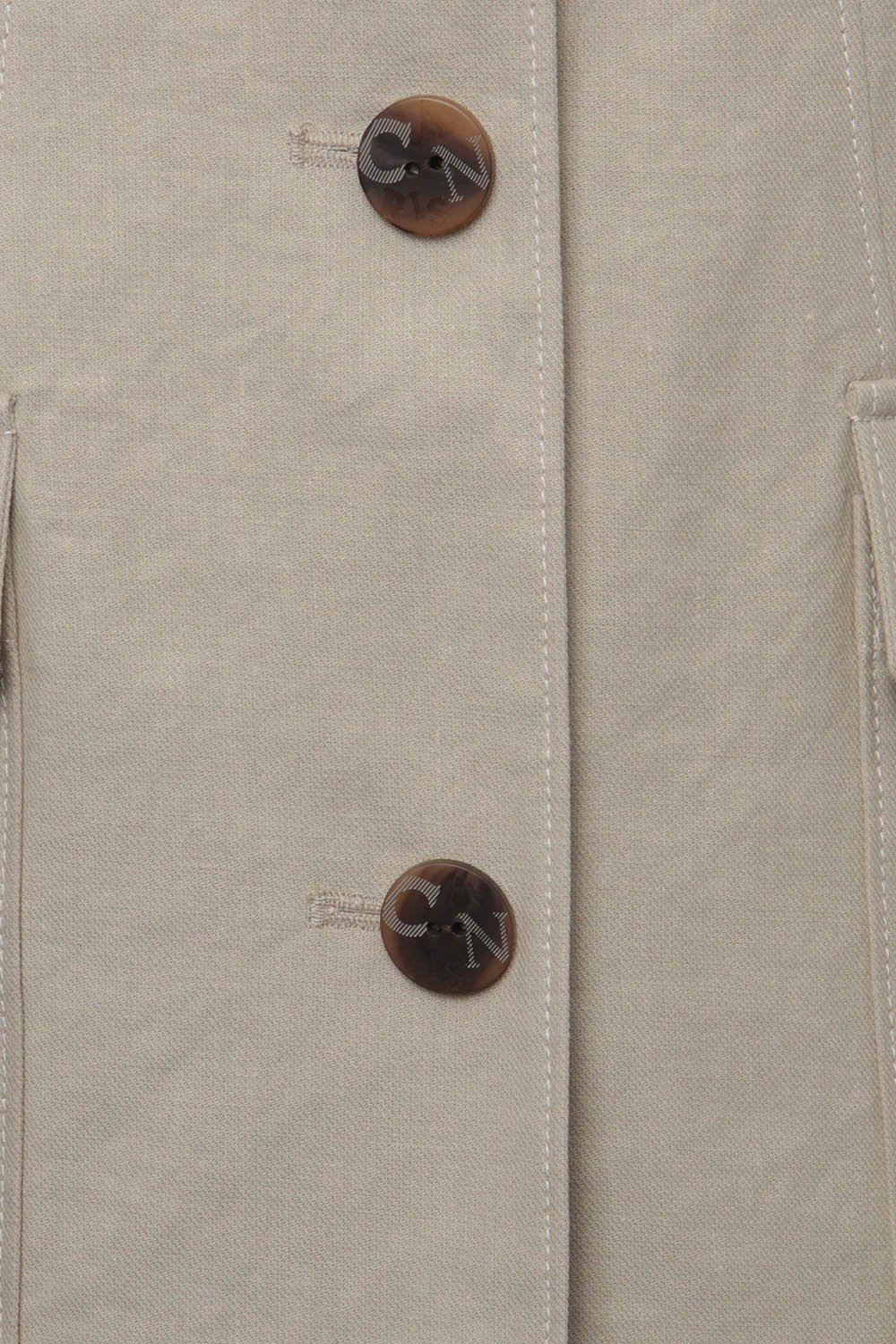 [캐리스노트] 쓰리버튼 싱글 자켓 라이트 카키