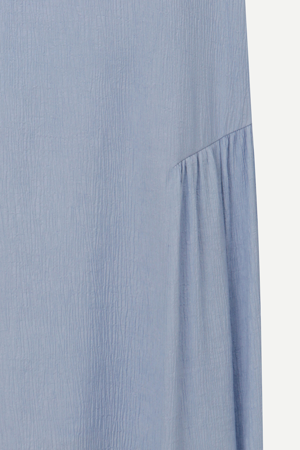 [캐리스노트] 라운드 볼륨 소매 원피스 스카이 블루