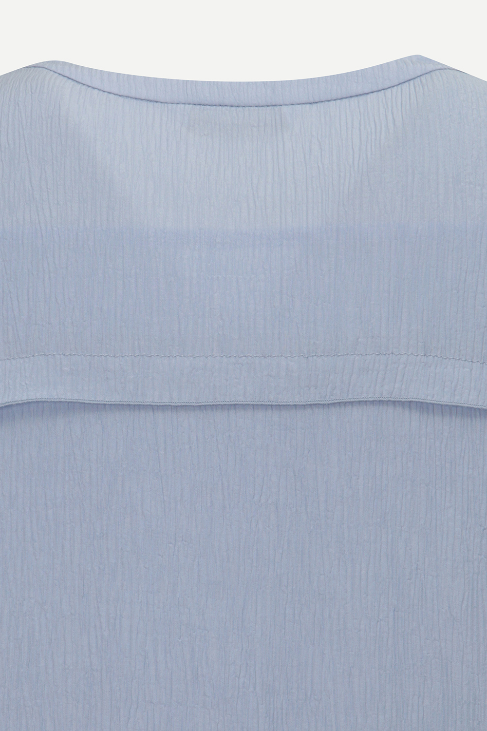 [캐리스노트] 라운드 볼륨 소매 원피스 스카이 블루