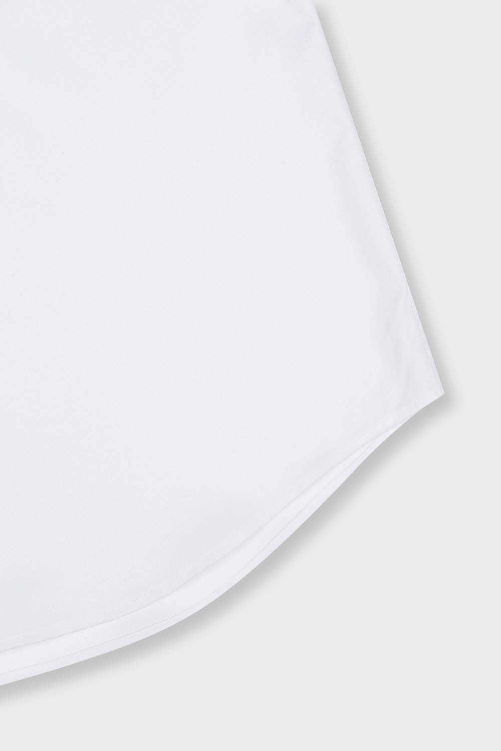 [공식몰] 도비 배색 일반핏 시그니처 자수 셔츠 블루