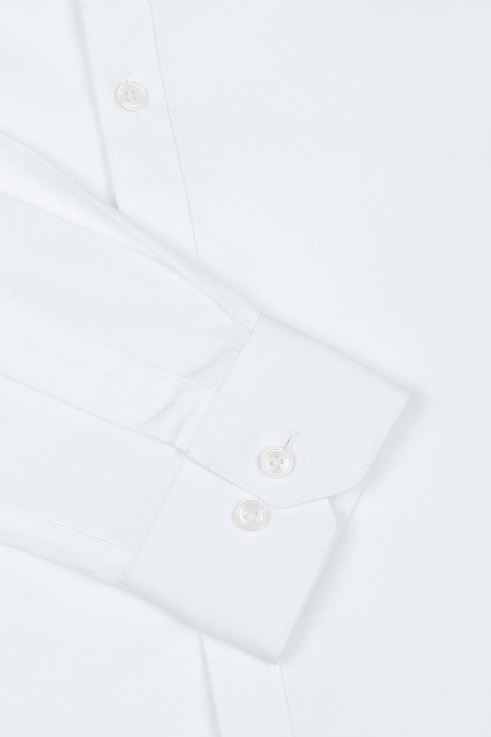 [공식몰] 구김적은 고밀도 자수 슬림핏 셔츠 화이트