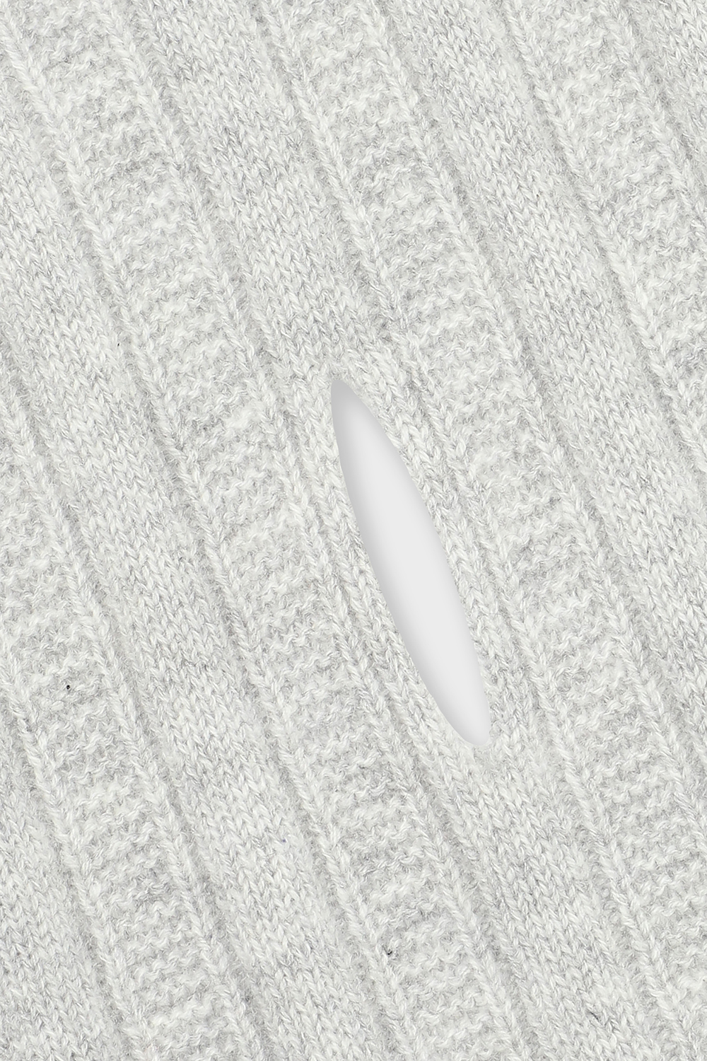 [공식몰] 배색 포인트 심플 머플러 그레이