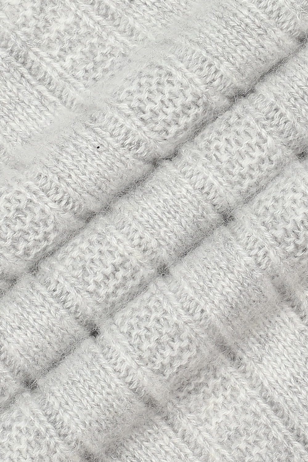 [공식몰] 배색 포인트 심플 머플러 그레이