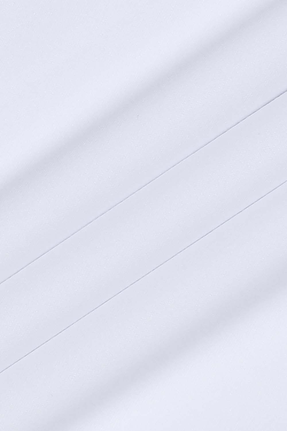 [예작] 솔리드 슬림핏 자개 버튼 스판 셔츠 화이트