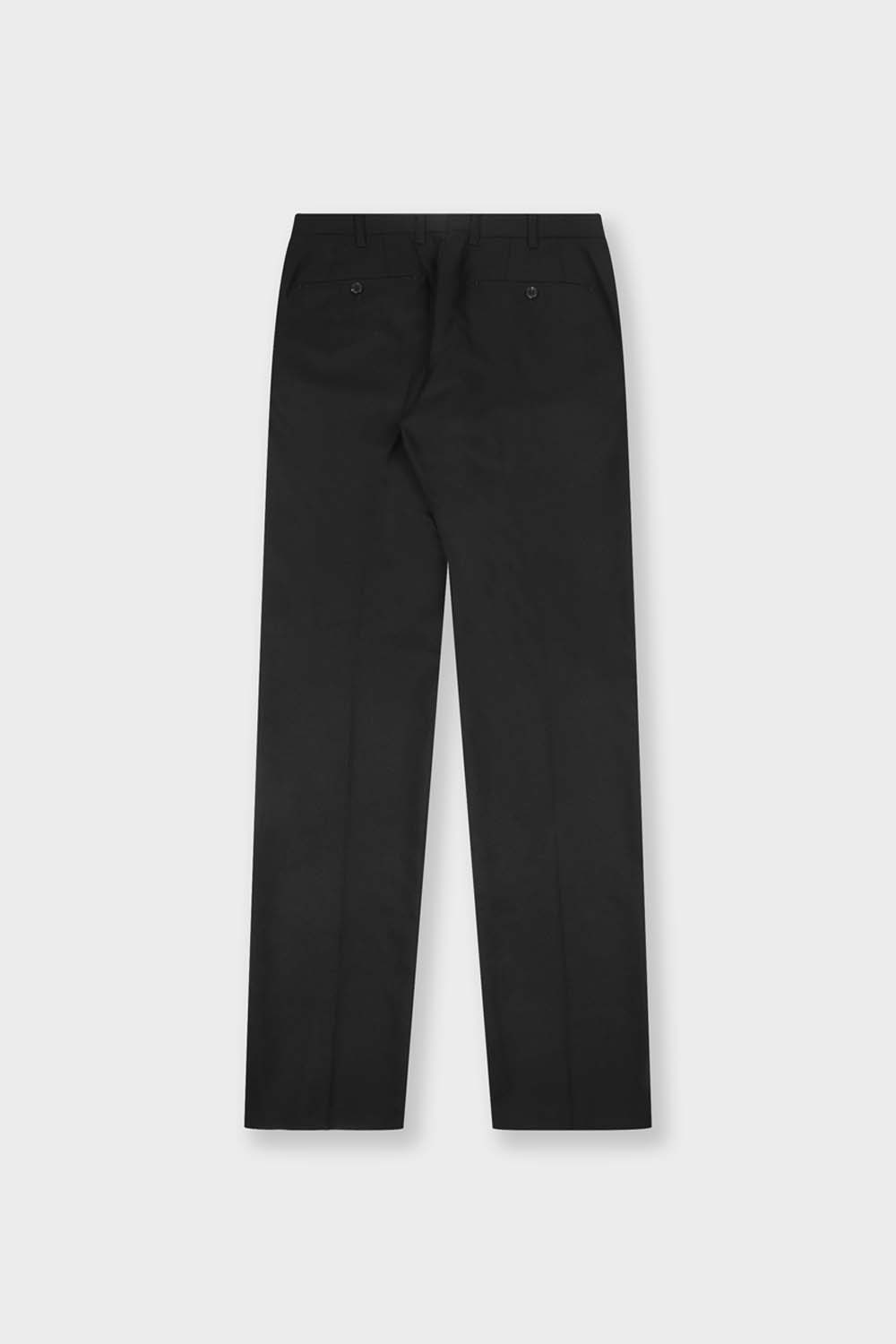 [공식몰] 구김적은 블랙 솔리드 스트레치 슬랙스 블랙