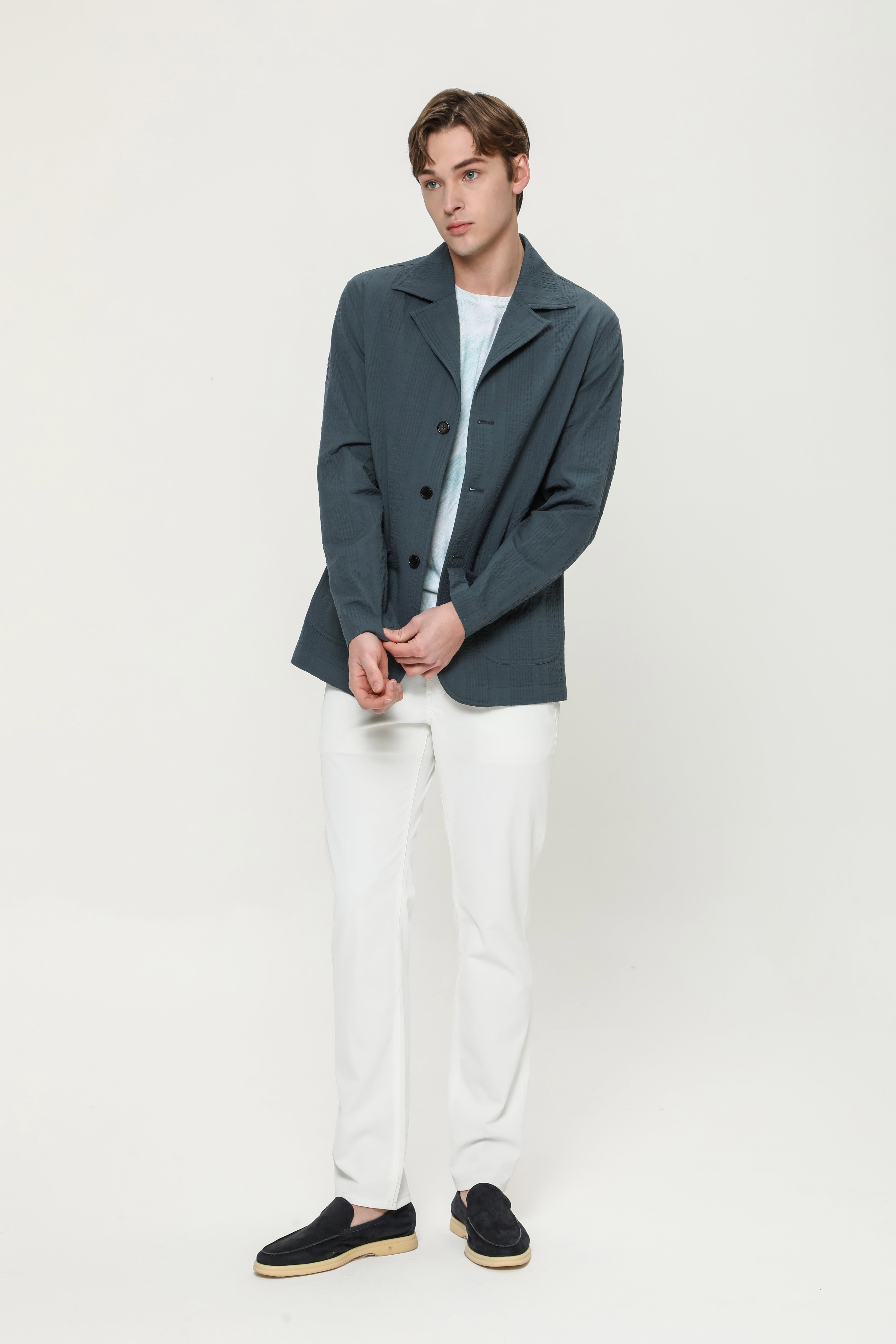 [공식몰] 수발피노 시어써커 데일리 자켓