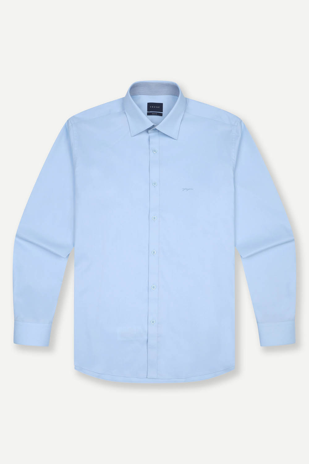 [예작][이지케어] 소프트터치 슬림핏 셔츠 블루